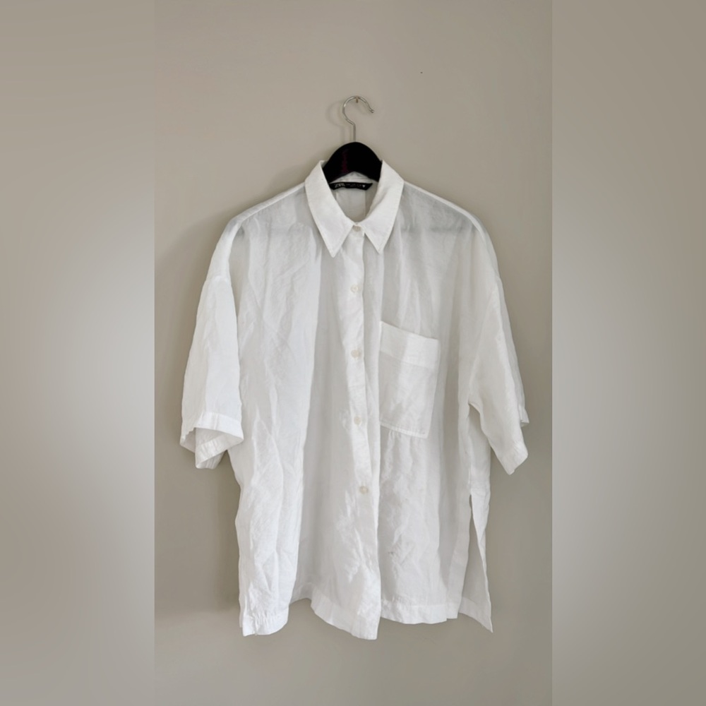 Zara Oversize Breezy Button Up